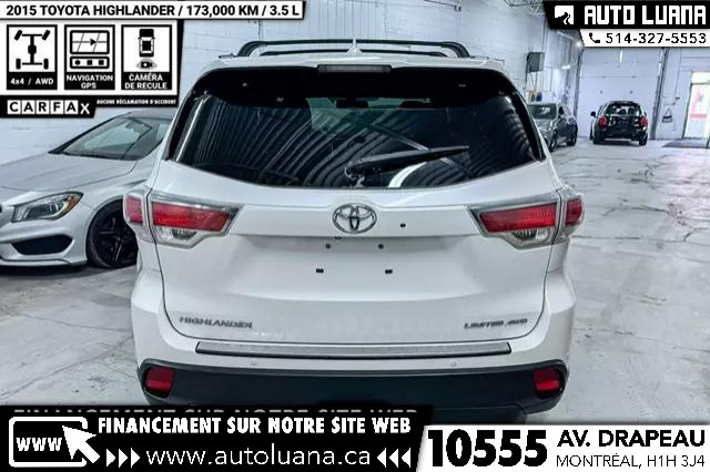 2015 TOYOTA Highlander Limited AWD/CUIR/NAVI/TOIT/ANGLE MORT/CAM in Cars & Trucks in City of Montréal - Image 2