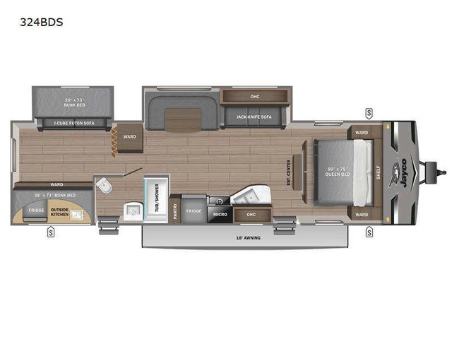 2024 Jayco Jay Flight 324BDS in Travel Trailers & Campers in City of Montréal - Image 2