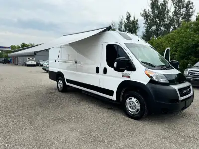 2019 Ram ProMaster Camper RV Extended with low kilometres, inverter, electrical system, outlets, ret...