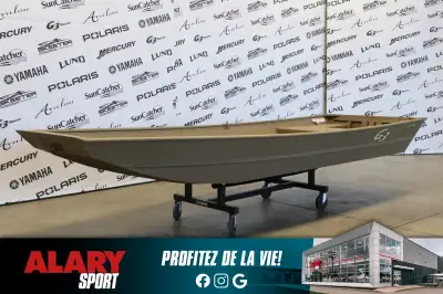 Ce JON BOAT G3 JB1436 2025 est disponible DÈS MAINTENANT! Contactez-nous au 450-420-2707. PRIX ALARY...