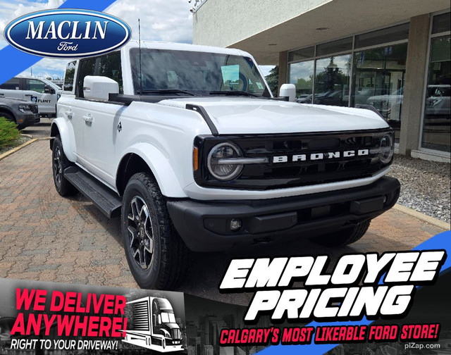2025 Ford Bronco OUTER BANKS | BLACK APP PKG | 360 CAM | G.O.A.T in Cars & Trucks in Calgary