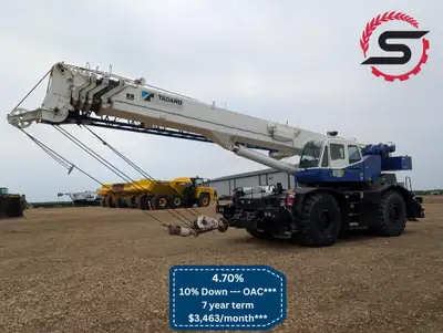 1 Owner 2008 Tadano GR600XL 60 Ton Rough Terrain Picker Crane Operating hours: 7,698 Mint condition,...