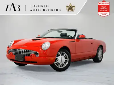 The 2002 Ford Thunderbird Standard Convertible is a Local Ontario Vehicle with Clean Carfax report....