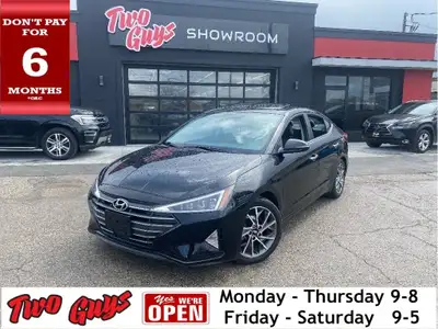 2020 Hyundai Elantra Ultimate Black Noir Pearl *NAVIGATION*, *BLUETOOTH*, *SUNROOF*, *BACK-UP CAMERA...