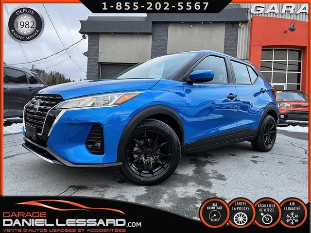 Nissan Kicks S FWD MAG 16" BAS MILLAGE PAS VGA 1 PROPRIO 1.6L 20 in Cars & Trucks in St-Georges-de-Beauce