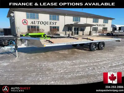 Our 2025 Stronghaul 101in. x 22' GEN1 Deck-Over Snowmobile Aluminum Trailer is designed using the la...
