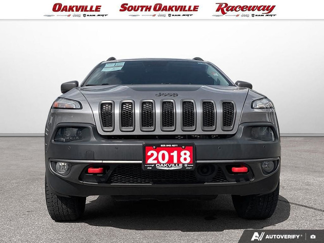 2018 Jeep Cherokee Trailhawk | LEATHER PLUS | PANO SUNROOF | NAV in Cars & Trucks in Oakville / Halton Region - Image 2