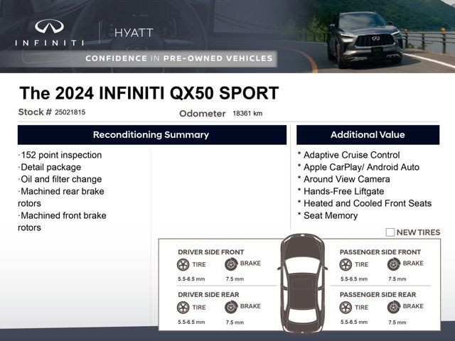 2024 INFINITI QX50 SPORT - Adaptive Cruise | Apple CarPlay | 360 in Cars & Trucks in Calgary - Image 2
