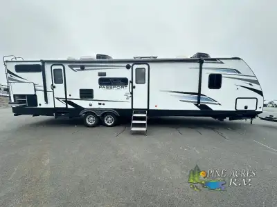 Keystone Passport GT travel trailer 3352BH highlights: Dual Entry Doors Bath and a Half Private Bunk...
