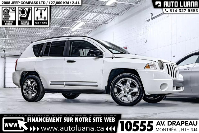 2008 JEEP Compass Limited 4x4 CUIR/TOIT OUVRANT/MAGS/127,000km in Cars & Trucks in City of Montréal