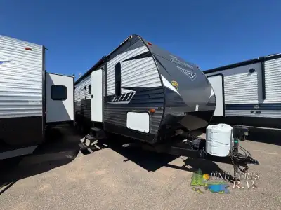 CrossRoads RV Zinger travel trailer ZR320FB highlights: Front Bunk Room Double Slide Outs Two Entry...