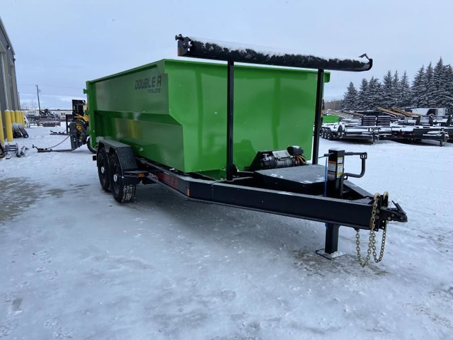 2024 Double A Trailers Roll Off Dump Trailer 14ft Bin -12 Yard C in Cargo & Utility Trailers in Calgary - Image 3