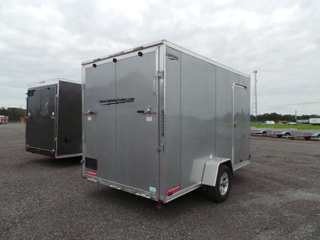 2022 Lightning 7x12 Aluminum Enclosed Trailer FINAL BLOWOUT! in Cargo & Utility Trailers in Trenton - Image 3