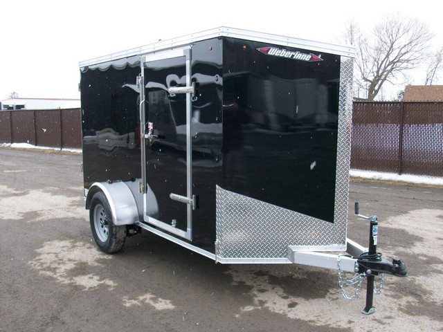  2024 Weberlane Aluminium 5' x 10' v-nose 1 essieu VTT MOTO TRAC in Travel Trailers & Campers in Laval / North Shore