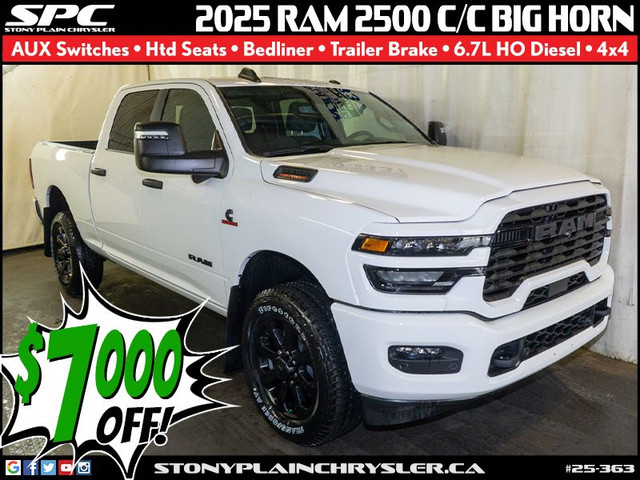 2025 RAM 2500 Big Horn 4x4 Crew Cab 6'4 in Cars & Trucks in St. Albert