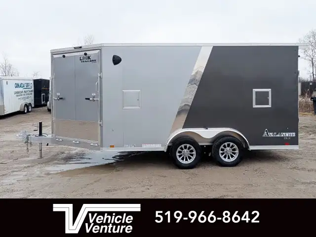 2024 LOOK 7.5X19 AVAL DLX ALUM 12" X HT RAMP SILVER $48/WK OAC in Cargo & Utility Trailers in Oakville / Halton Region - Image 6