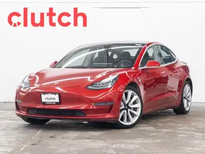 2020 Tesla Model 3 Long Range AWD w/ Autopilot, Rearview Cam, Bl