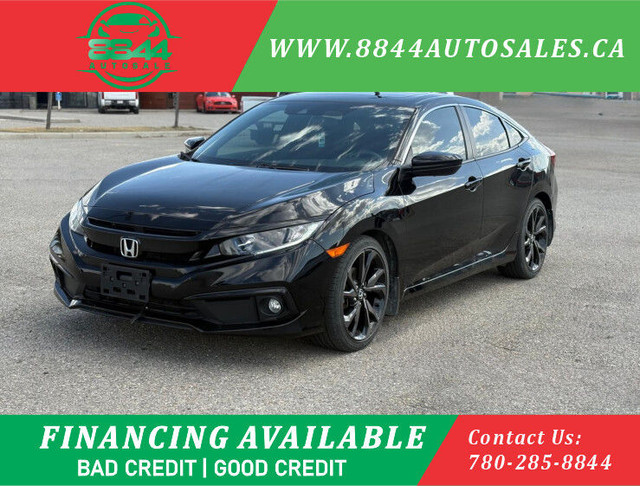 2020 Honda Civic SPORT LOADED DUEL LEATHER, SUNROOF, APPLE CAR P in Cars & Trucks in Calgary