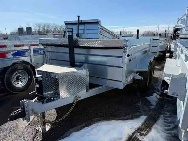 KTRAIL DUMP 6X12-10K TANDEM AXLE WITH RAMPS in Cargo & Utility Trailers in Kingston - Image 2