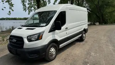2020 FORD TRANSIT T-250 AWD 130" CARGO VAN TOIT MOYEN 3.5L V6 270 000 KM AUTOMATIQUE BLANC INT NOIR...
