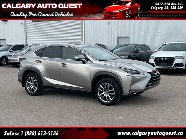  2017 Lexus NX 200t AWD LUXURY/NAVI/B.CAM/LEATHER/ROOF/REMOTE ST in Cars & Trucks in Calgary