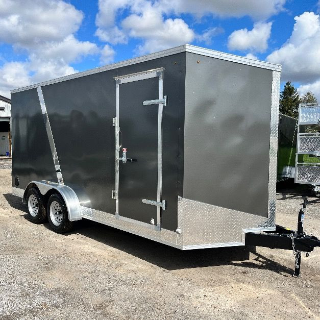 7x16 Tandem Axle 7Ft INT Height Enclosed Trailer in Cargo & Utility Trailers in Hamilton