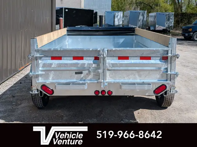 2025 WEBERLANE 6X12 ESTATE SERIES DUMP 10000 GVWR GALVANIZED in Cargo & Utility Trailers in Oakville / Halton Region - Image 6