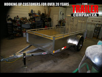 2024 5X10 UTILITY TRAILER, SINGLE AXLE, ALUMINUM, ALUMINUM, SILV