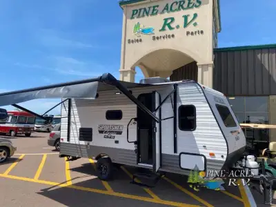 KZ Sportsmen Classic travel trailer 181BH highlights: 13' Power Awning Dinette Slide Out Digital Med...