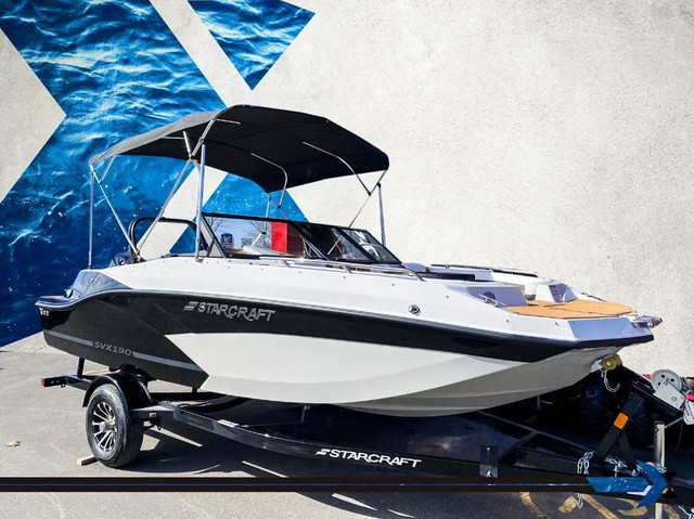 2024 STARCRAFT SVX 190 OB dc 140HP deck boat bateau Ponte in Powerboats & Motorboats in Laval / North Shore - Image 2
