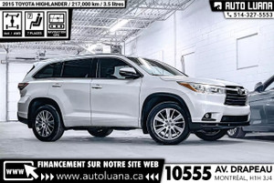 2015 Toyota Highlander XLE AWD/7 PLACES/CUIR/NAVI/PUSH START