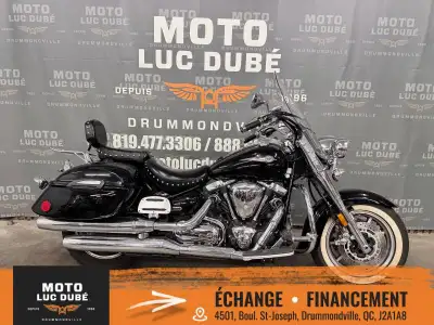 Yamaha Roadstar 1700 Midnight 2005 SEULEMENT 21 290 KM PARE-BRISE VALISES RIGIDES DOSSIER PASSAGER P...