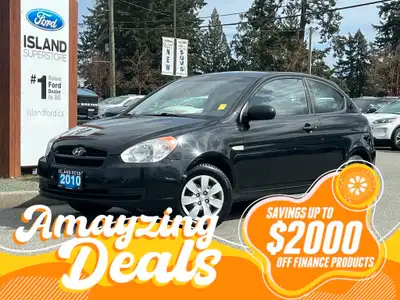 This 2010 Hyundai Accent has a Black exterior and Black seats with seating for 5. Equipped with a 1....