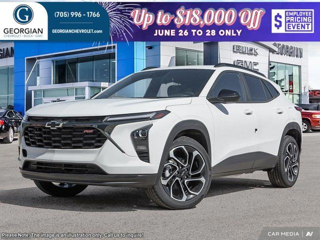 2025 Chevrolet Trax 2RS- RS Pkg - Driver Confidence Pkg in Cars & Trucks in Barrie