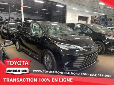 Toyota Sienna Limited Hybride TI 7 places 2021 à vendre