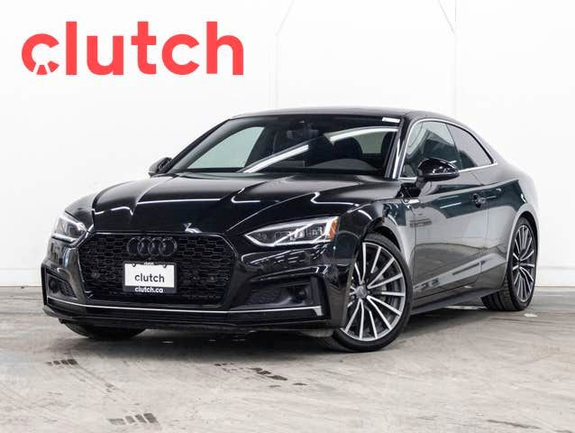 2019 Audi A5 45 Technik w/Apple CarPlay & Android Auto, Heated F in Cars & Trucks in Ottawa