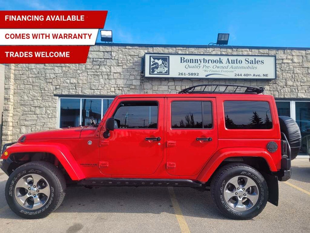 2014 Jeep WRANGLER UNLIMITED 4WD 4dr Sahara/LEATHER/BACK UP CAME in Cars & Trucks in Calgary