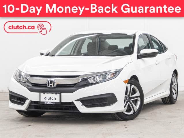 2016 Honda Civic Sedan LX w/ Apple CarPlay & Android Auto, A/C,  in Cars & Trucks in Bedford