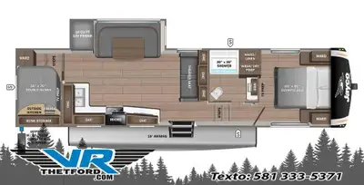 VR Thetford 2025 JAYCO Eagle HT Fifth Wheels 29DDB Contactez nos conseillers par téléphone courriel...