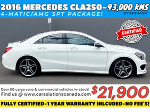 2016 Mercedes-Benz CLA CLA 250 4MATIC/AMG SPT PACKAGE