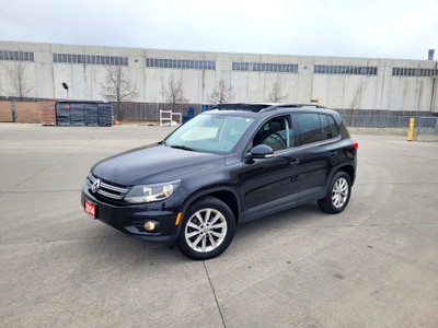 2014 Volkswagen Tiguan Highline, Leather Sunroof, Auto, Low km, 