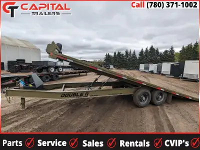 Utility Flatbed Full Tilt Deckover Trailer- Perfect for: ATVs; Skid steer/ Bobcat Trailer; Loading T...