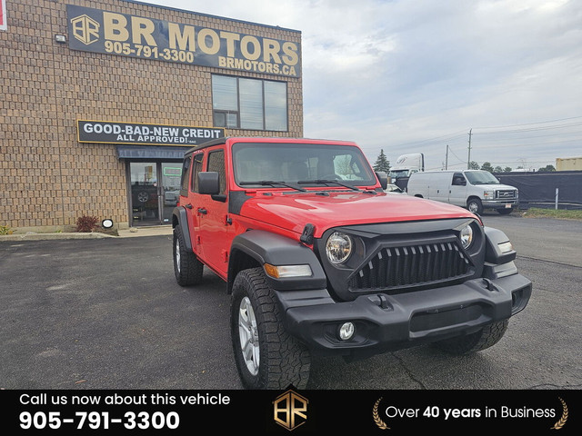 2019 Jeep Wrangler No Accidents Reported | Unlimited Sport in Cars & Trucks in Mississauga / Peel Region