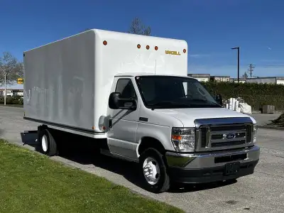 2019 Ford Econoline E450 16 Foot Cube Van with Aluminum Ramp, 6.8L, 10 cylinder, 2 door, automatic,...