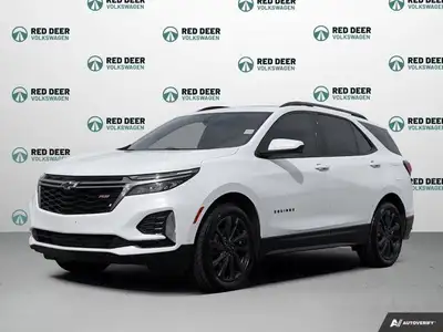 The 2022 Chevrolet Equinox AWD RS in stunning white is a perfect blend of performance and practicali...