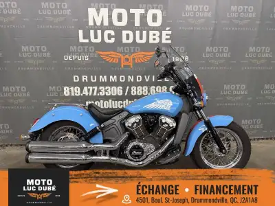 Indian Motorcycles Scout 2016 38 209 KM PARE-BRISE CUSTOM PAINT PORTE-BAGAGES FLOOR BOARDS CONDUCTEU...
