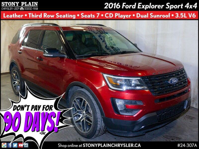  2016 Ford Explorer Sport - 4x4, Leather, 3.5L V6, 3rd Row Seats