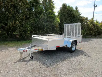 Miska 5'x10' Silver Bullet Utility Trailer Made in Canada 5'x10' Aluminum Utility Trailers - Ready t...
