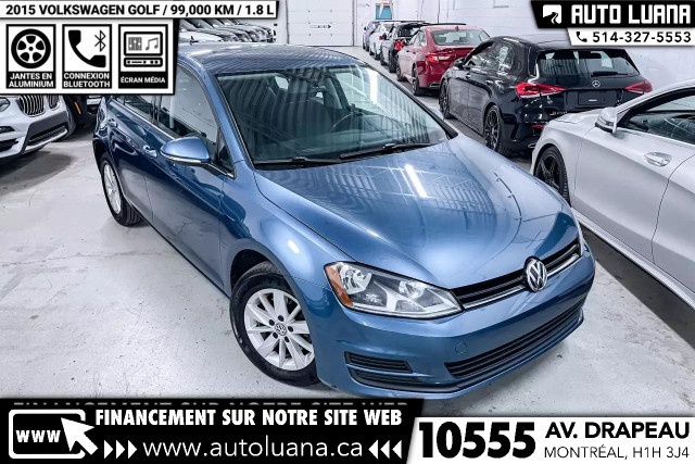 2015 VOLKSWAGEN Golf TSI 1.8 AC/CRUISE/BLUETOOTH/MAGS/99,000km in Cars & Trucks in City of Montréal - Image 3