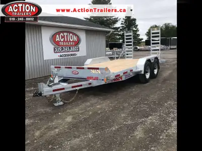 N&N 7x16 LOW PROFILE GALVANIZED CAR/EQUIPMENT HAULER WITH 15,000LB GVWR!! Upgrade to our N&N 7-ton G...